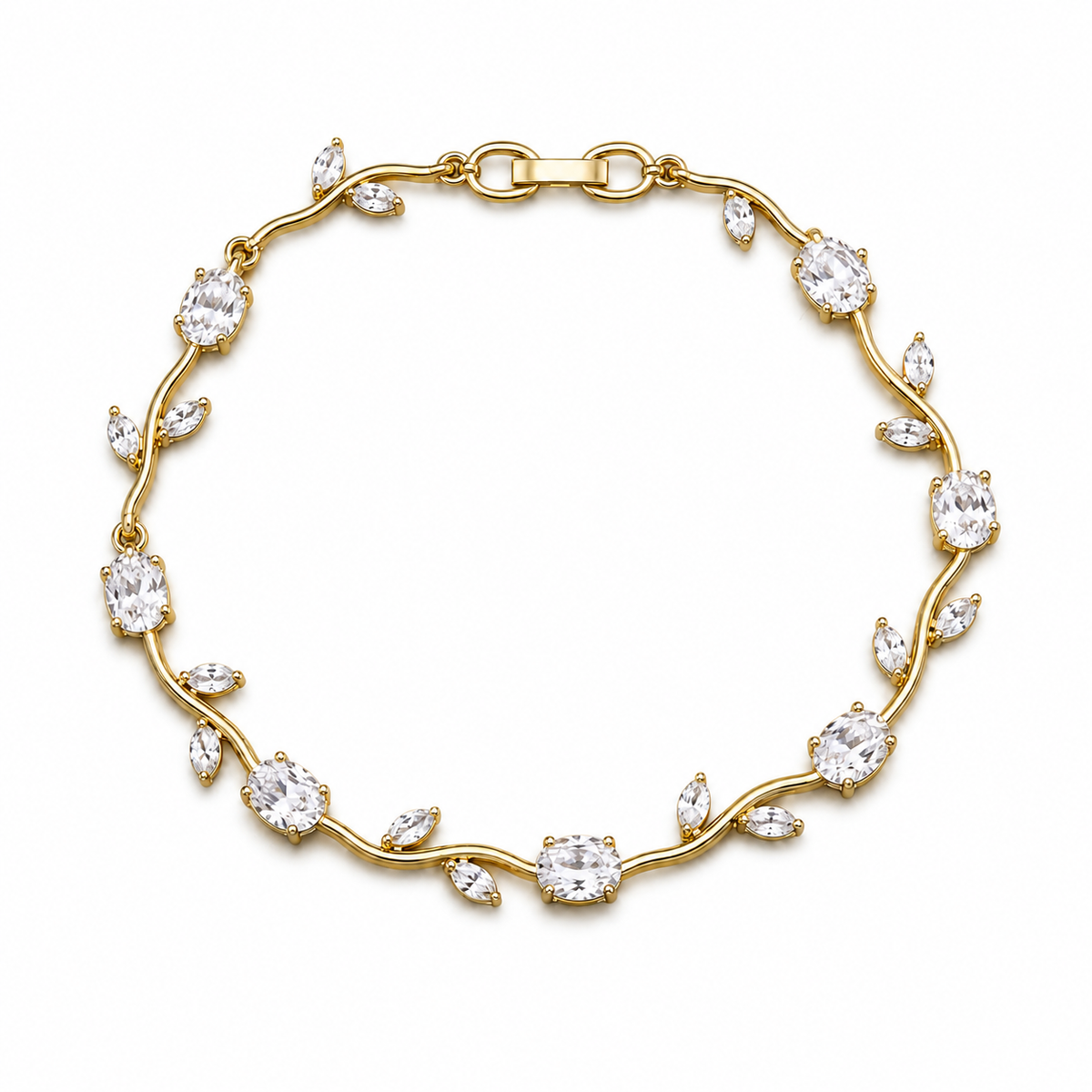 Crystal Tulip Vine Bracelet