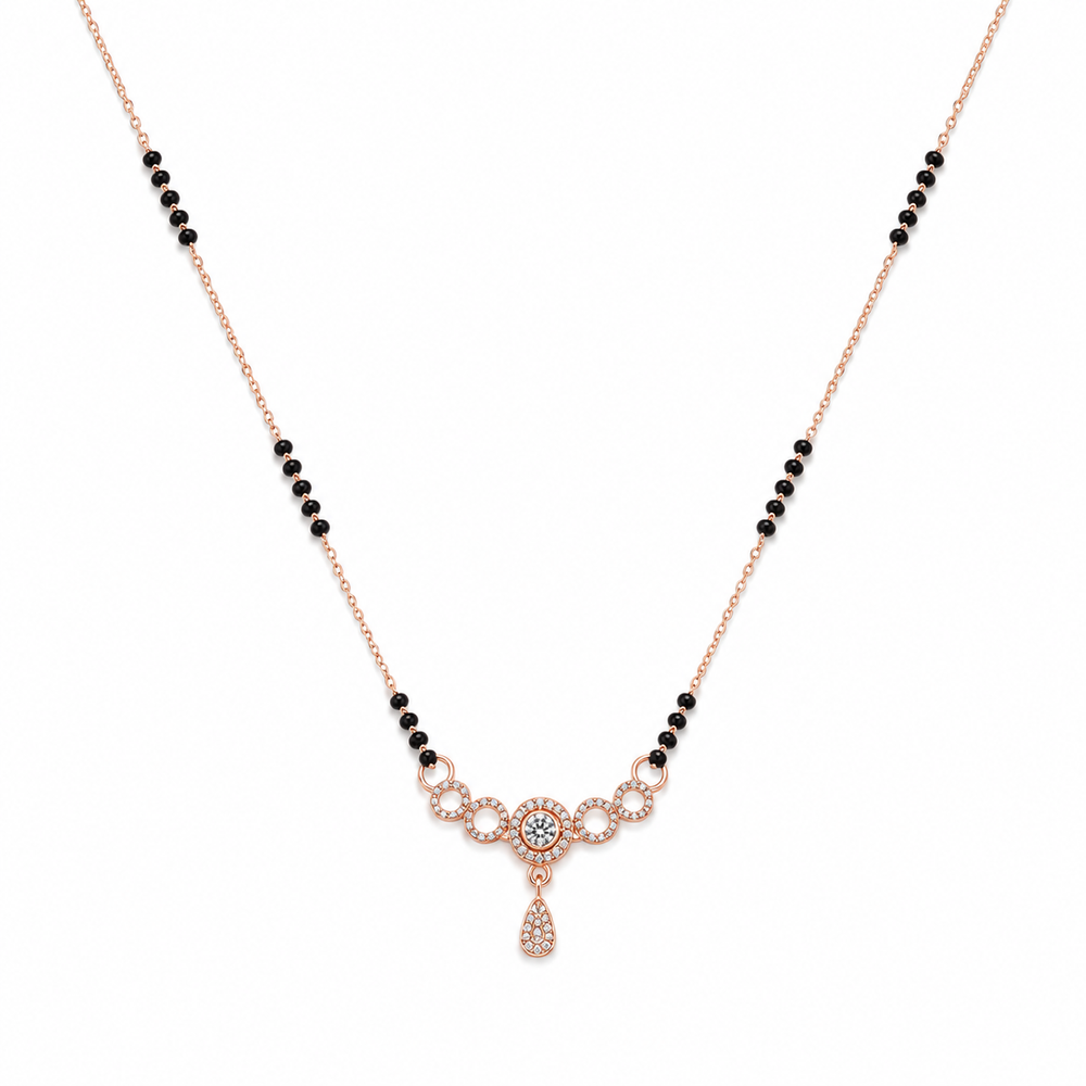 Celestial Circle American Diamond Mangalsutra