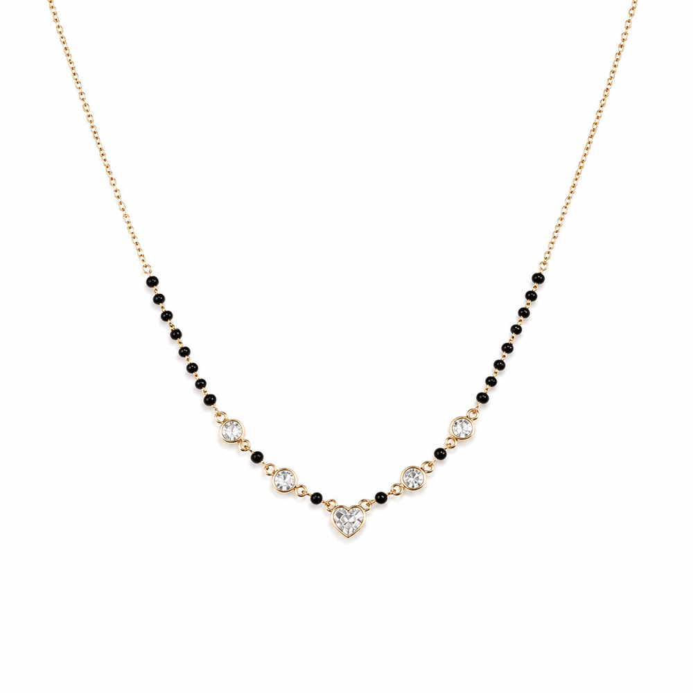 Dainty Gold Heart Link Mangalsutra
